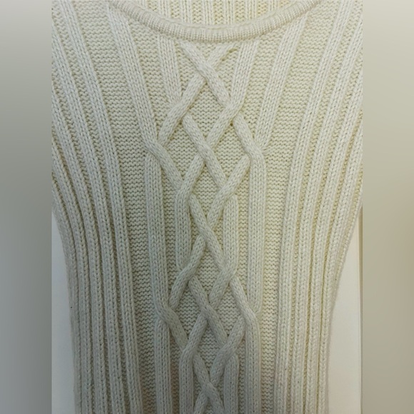 GUESS Sweater Dress - Mini - Knit - Cream - Long Sleeve - Rabbit Hair - XS Women - Picture 4 of 9